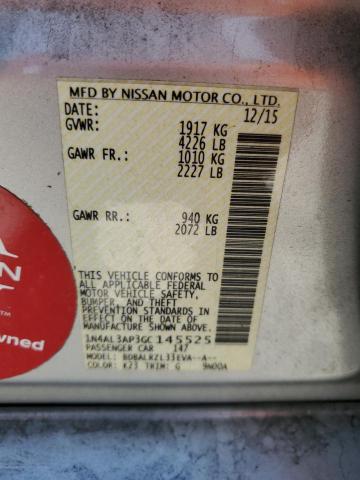 2016 NISSAN ALTIMA 2.5 - 1N4AL3AP3GC145525