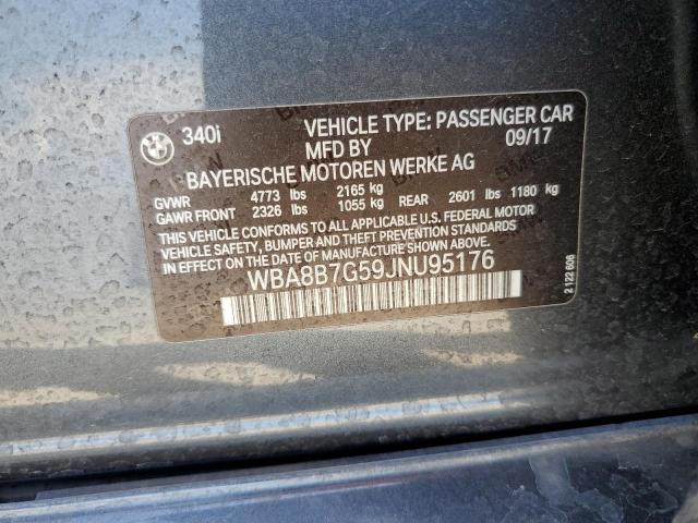 2018 BMW 340 XI - WBA8B7G59JNU95176