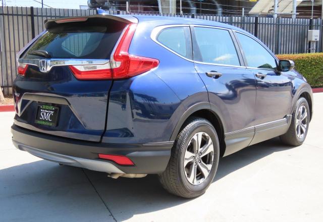 HONDA CR-V LX 2018 blue  gas 2HKRW5H31JH419531 photo #4