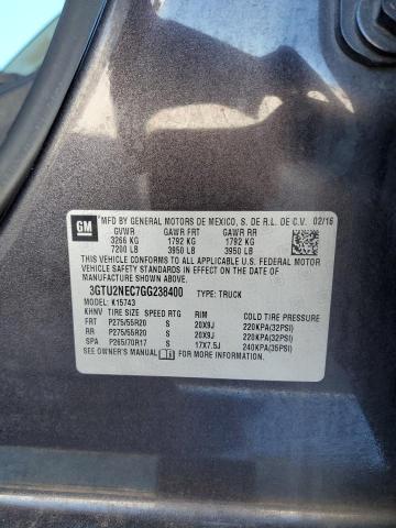 2016 GMC SIERRA K15 3GTU2NEC7GG238400