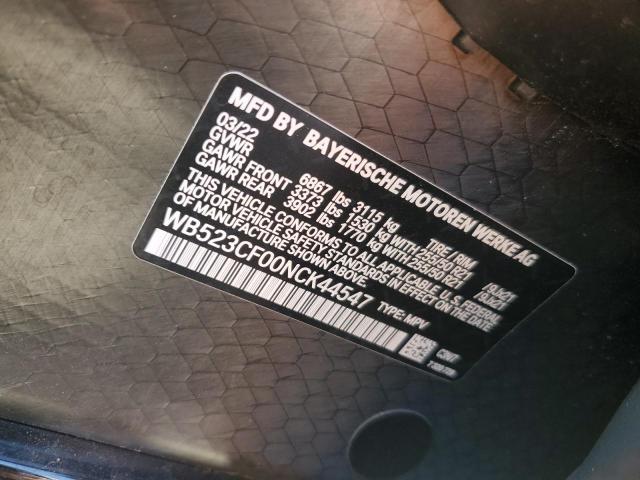 2022 BMW IX XDRIVE5 WB523CF00NCK44547