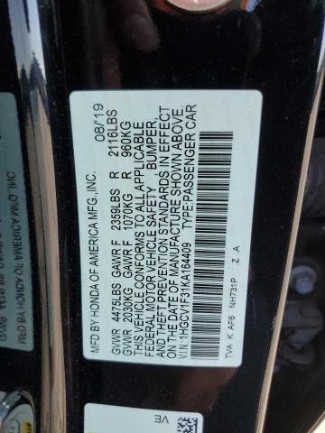 2019 HONDA ACCORD SPO - 1HGCV1F31KA164409