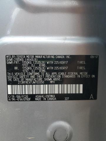2018 TOYOTA RAV4 ADVEN 2T3RFREV7JW703350