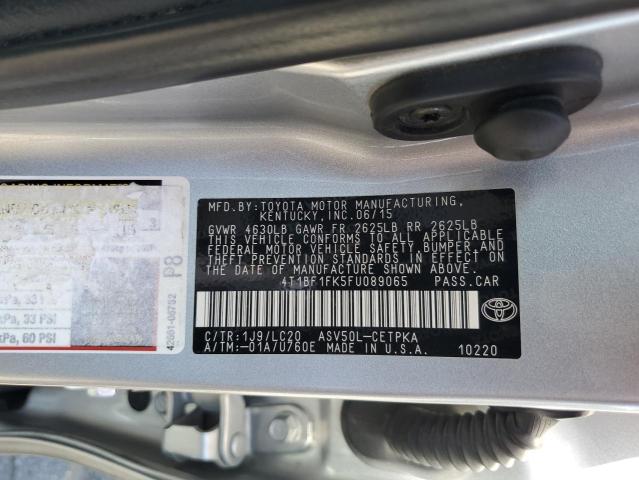 2015 TOYOTA CAMRY LE - 4T1BF1FK5FU089065