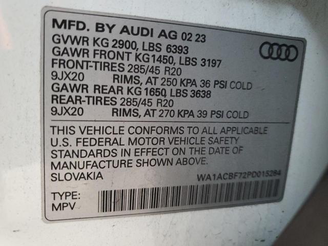 2023 AUDI Q7 PREMIUM - WA1ACBF72PD015284