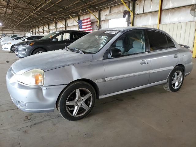 KIA RIO 2005 silver sedan 4d gas KNADC125556400886 photo #1