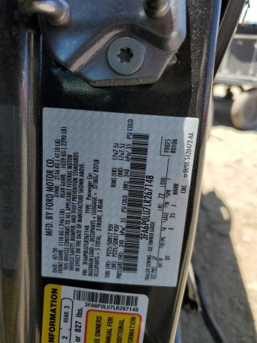 2020 FORD FUSION SE - 3FA6P0LU7LR267148