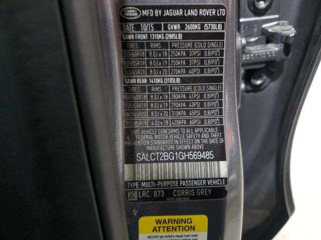 2016 LAND ROVER DISCOVERY SALCT2BG1GH569485