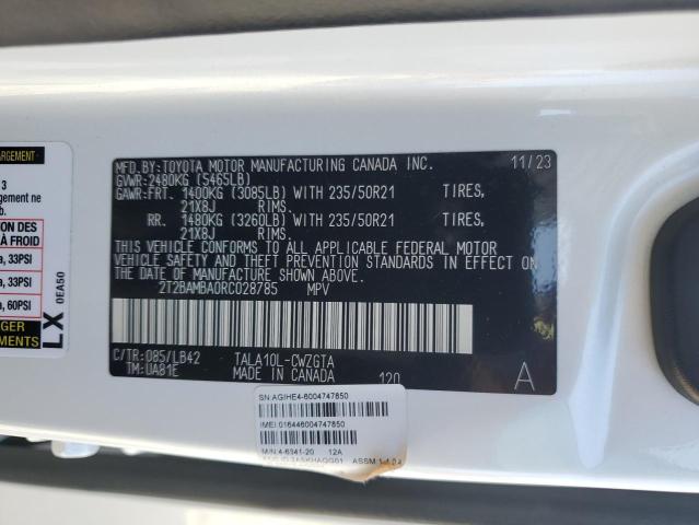 2024 LEXUS RX 350 BAS - 2T2BAMBA0RC028785