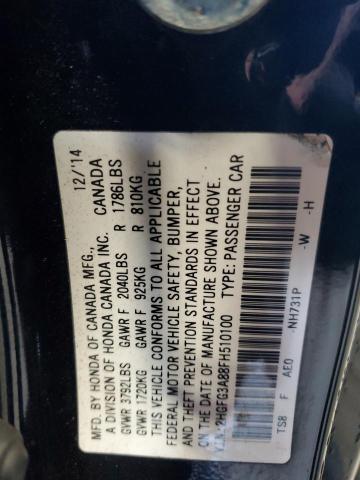 2015 HONDA CIVIC EX - 2HGFG3A88FH510100