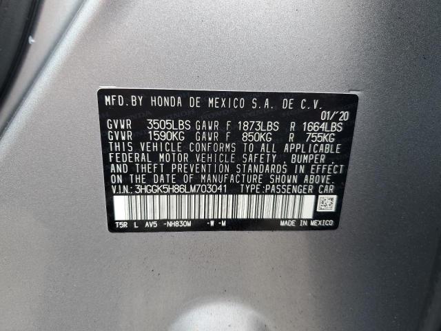 2020 HONDA FIT EX 3HGGK5H86LM703041