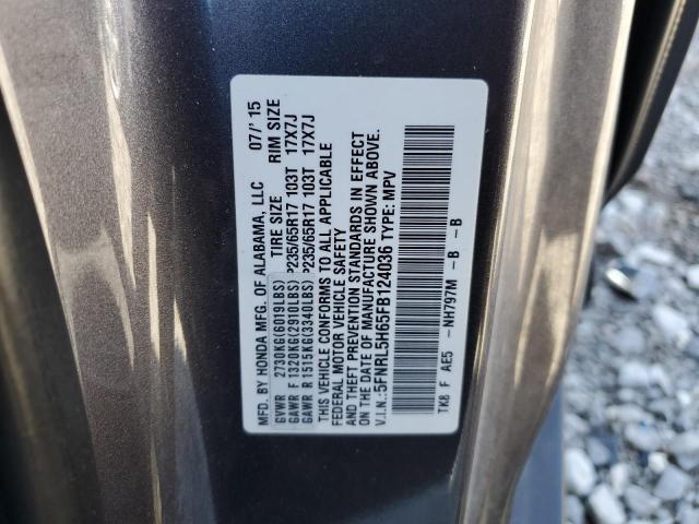 2015 HONDA ODYSSEY EX 5FNRL5H65FB124036