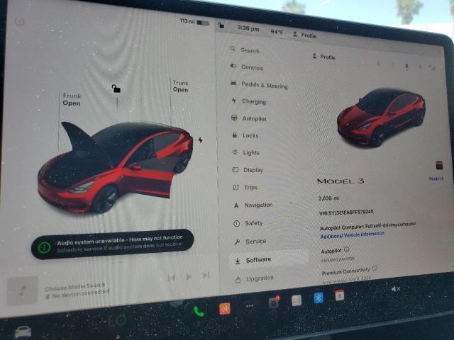 2023 TESLA MODEL 3 5YJ3E1EA6PF579240