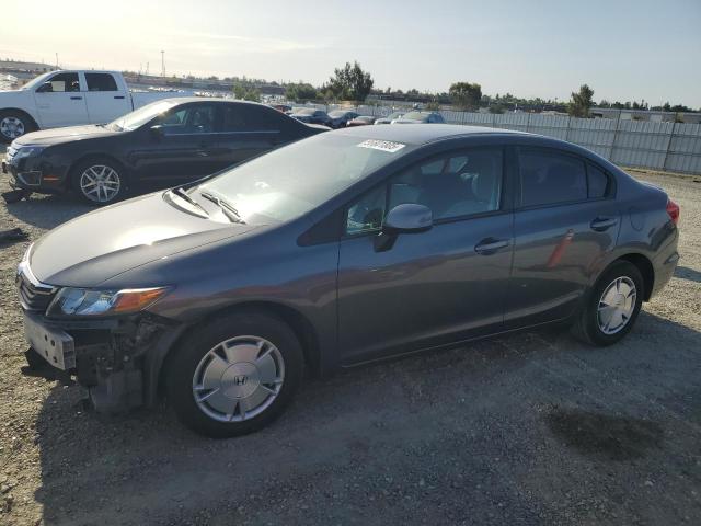 HONDA CIVIC HF 2012 gray  gas 2HGFB2F64CH525236 photo #1
