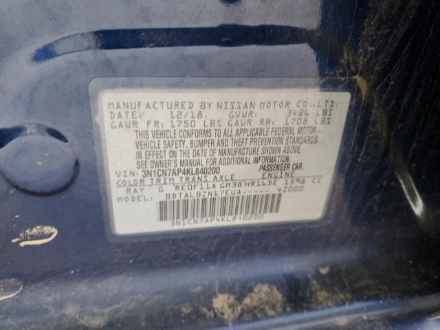 2019 NISSAN VERSA S - 3N1CN7AP4KL840200
