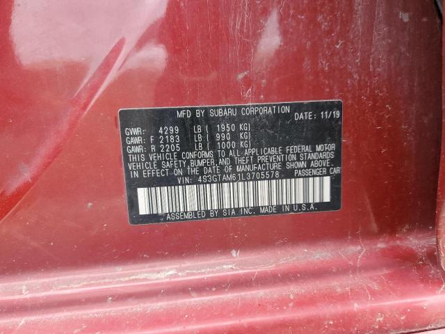 2020 SUBARU IMPREZA SP 4S3GTAM61L3705578