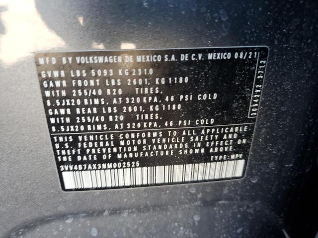2022 VOLKSWAGEN TIGUAN SEL 3VV4B7AX3NM002525