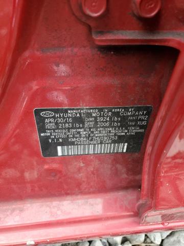 2017 HYUNDAI ELANTRA SE - KMHD84LF7HU190753