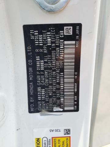 2022 HONDA CIVIC EX #3287684026