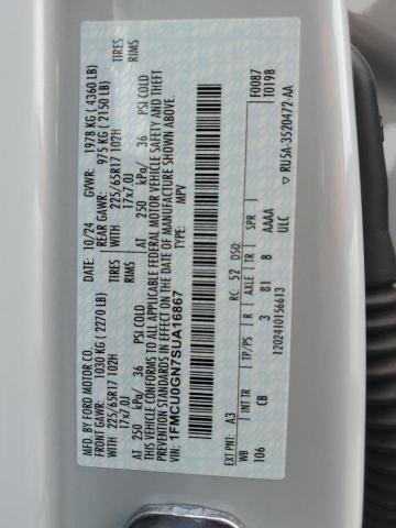2025 FORD ESCAPE ACT - 1FMCU0GN7SUA16867