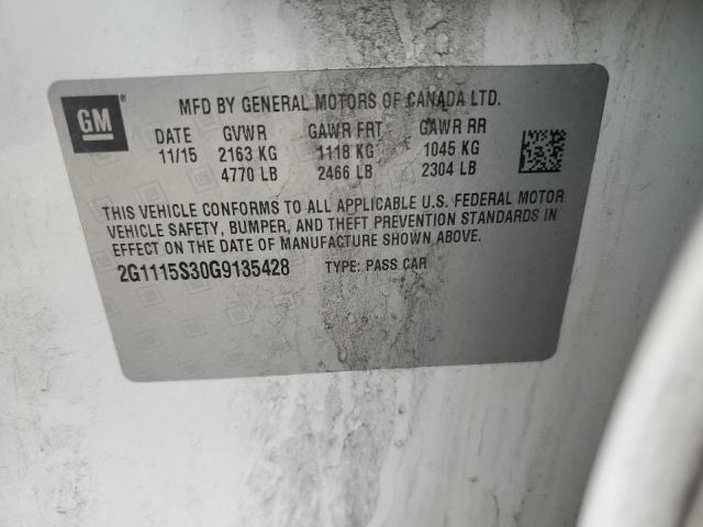 2016 CHEVROLET IMPALA LT - 2G1115S30G9135428