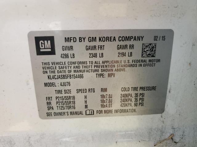 2015 BUICK ENCORE - KL4CJASB5FB154466