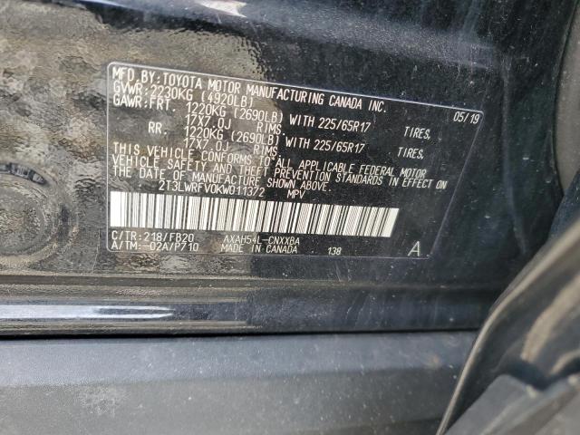 2019 TOYOTA RAV4 LE - 2T3LWRFV0KW011372