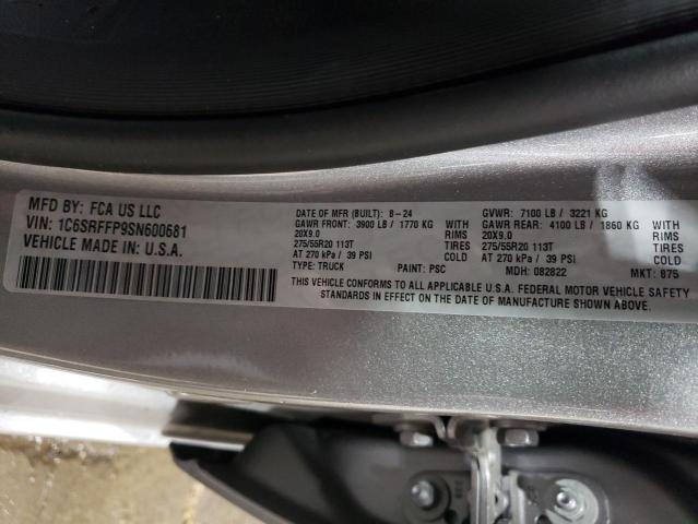 2025 RAM 1500 BIG H - 1C6SRFFP9SN600681