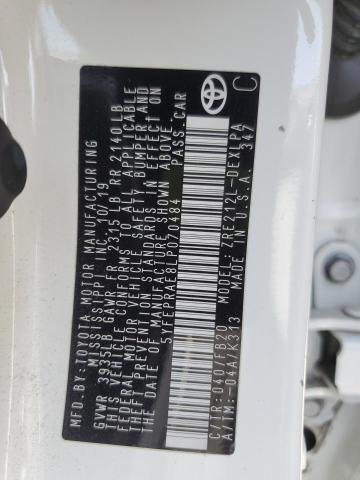 2020 TOYOTA COROLLA LE 5YFEPRAE8LP070484