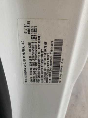 2017 HONDA ODYSSEY TO 5FNRL5H94HB007979