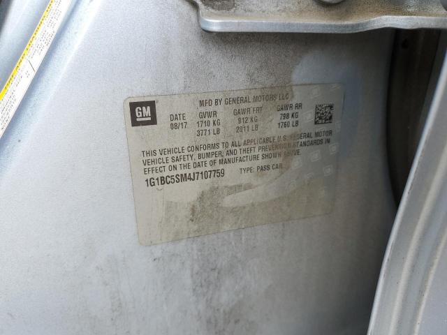 2018 CHEVROLET CRUZE LS - 1G1BC5SM4J7107759