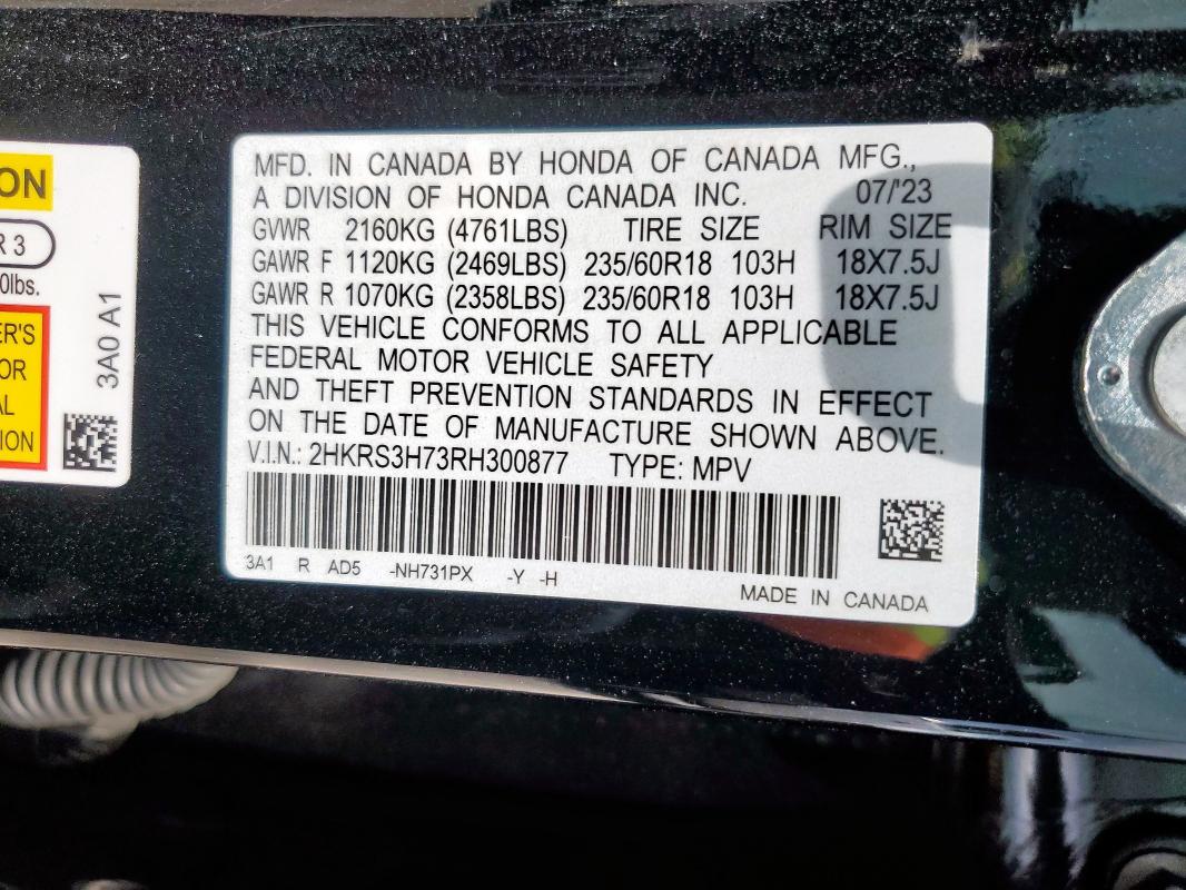 2024 HONDA CR-V EXL - 2HKRS3H73RH300877