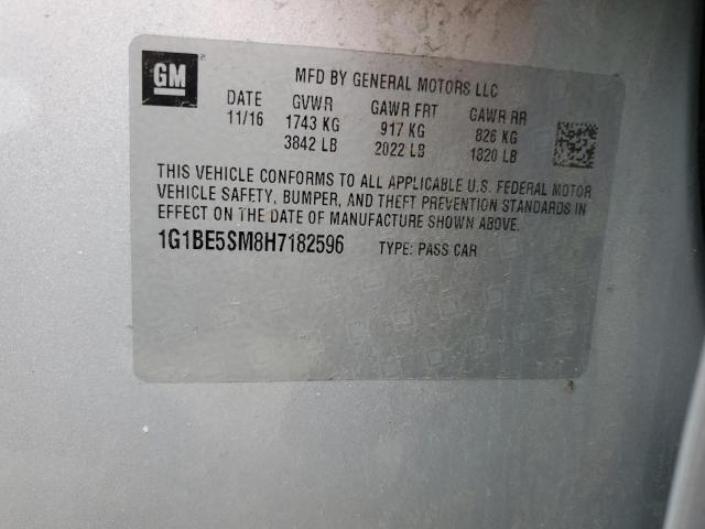 2017 CHEVROLET CRUZE LT 1G1BE5SM8H7182596