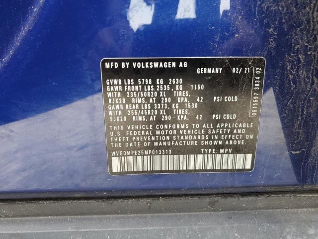 2021 VOLKSWAGEN ID.4 FIRST WVGDMPE25MP013313