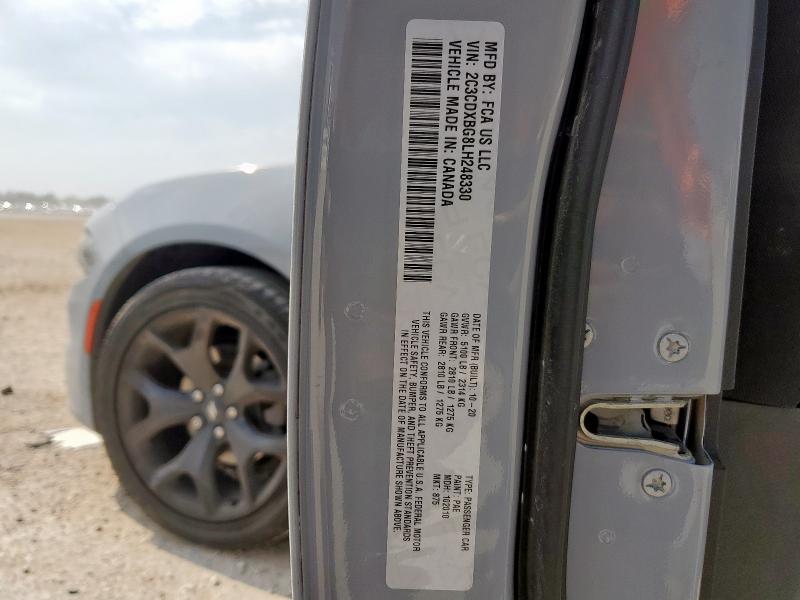 2020 DODGE CHARGER SX 2C3CDXBG8LH248330
