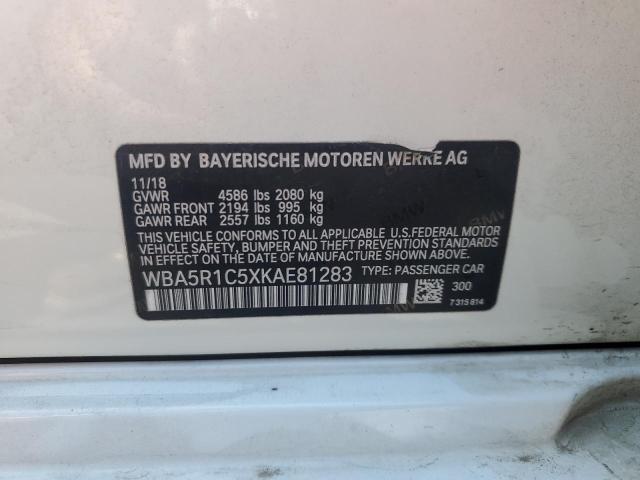 2019 BMW 330I - WBA5R1C5XKAE81283