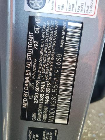 2015 MERCEDES-BENZ S 550 - WDDUG8CB5FA191688