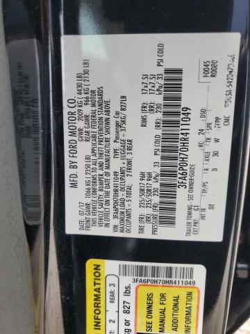 2017 FORD FUSION SE - 3FA6P0H70HR411049