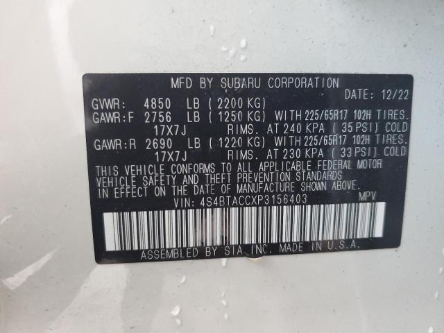 2023 SUBARU OUTBACK PR 4S4BTACCXP3156403