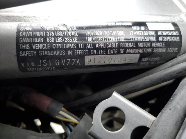 2001 SUZUKI GSF1200 BA JS1GV77A912101349