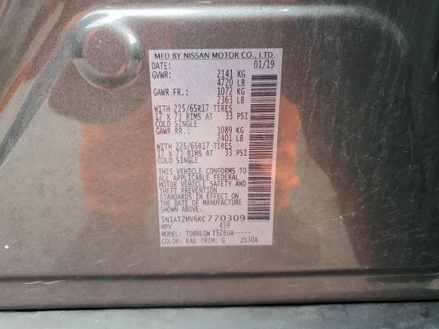 2019 NISSAN ROGUE S - 5N1AT2MV6KC770309