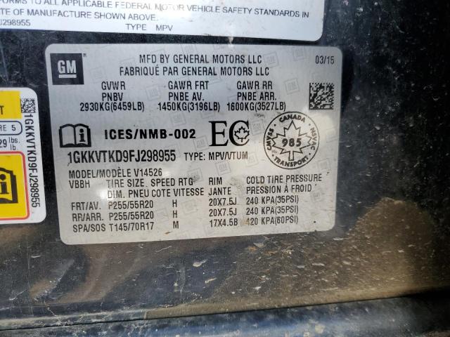 2015 GMC ACADIA DEN 1GKKVTKD9FJ298955