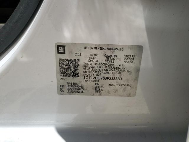 2018 GMC SIERRA K25 1GT12UEY6JF233383