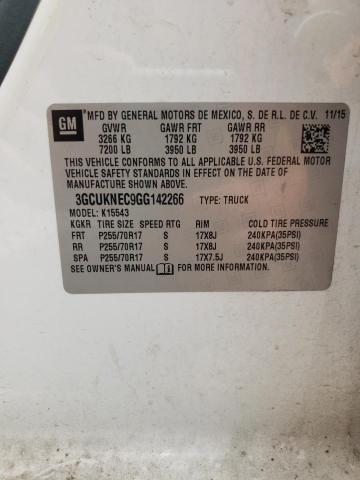 2016 CHEVROLET SILVERADO - 3GCUKNEC9GG142266