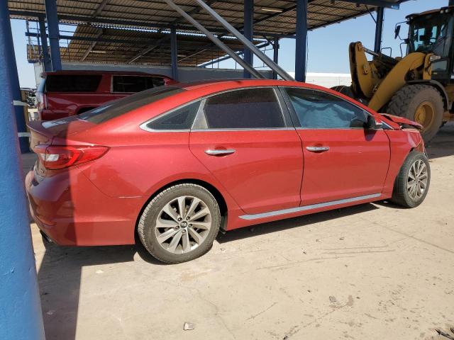 HYUNDAI SONATA SPO 2017 red  gas 5NPE34AF3HH587588 photo #4