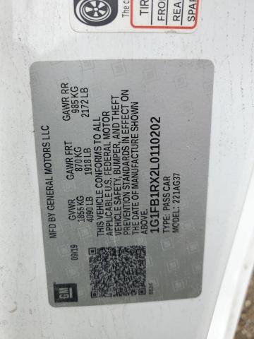 2020 CHEVROLET CAMARO LS - 1G1FB1RX2L0110202