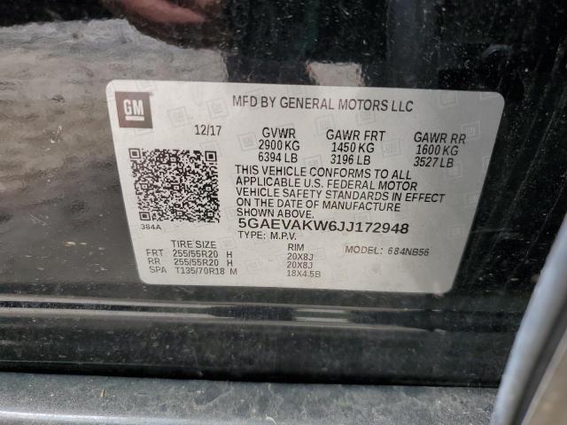 2018 BUICK ENCLAVE ES 5GAEVAKW6JJ172948