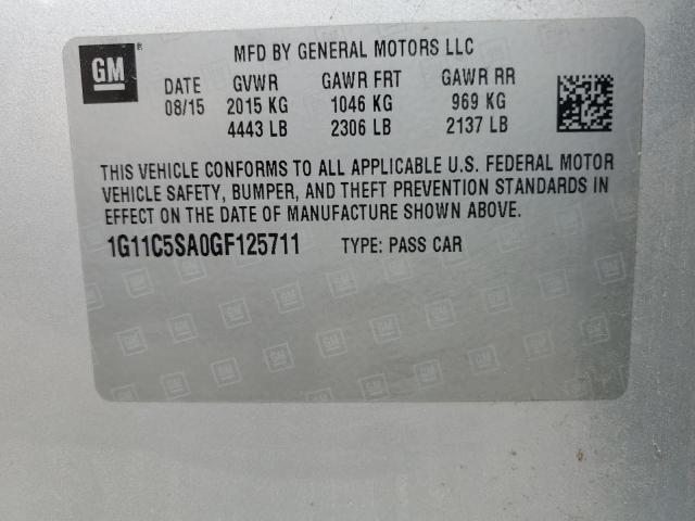 2016 CHEVROLET MALIBU LIM - 1G11C5SA0GF125711