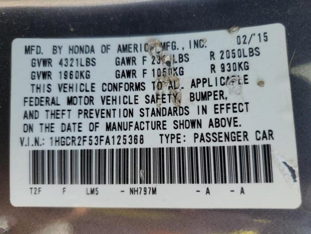2015 HONDA ACCORD SPO - 1HGCR2F53FA125368