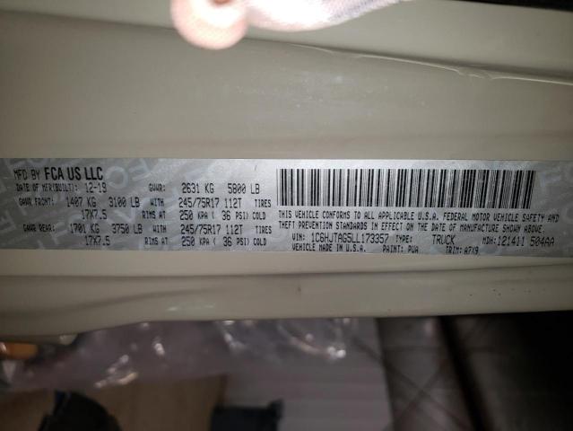 2020 JEEP GLADIATOR - 1C6HJTAG5LL173357